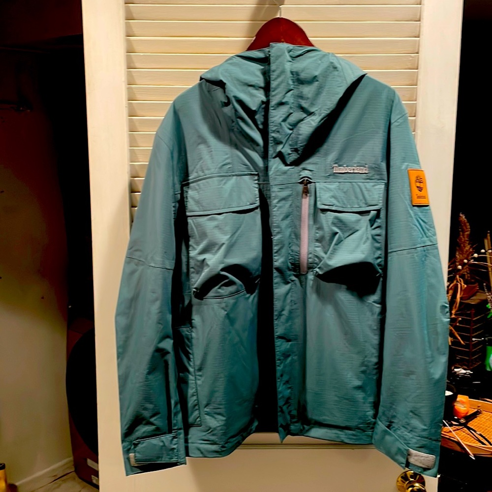 NWT Timberland MEN’S WILMINGTON EK+ WATERPROOF JACKET, Large, Sea Pine